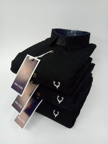 Cotton Solid Full Sleeves Slim Fit Casual Shirt Roposo Clout